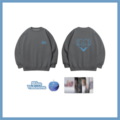 [NMIXX] [Blue Valentine:inside the heart] POP-UP MD SWEATSHIRT&DIY PATCH SET