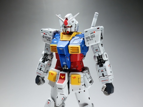ガンプラ塗装済み完成品 修正改造 オリジナルカラー HGUC Zガンダム 塗装・改修の作例2024_1【ガンプラ