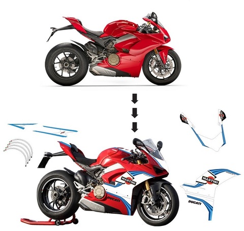 パニガーレ V4用 マルティニ グラフィック