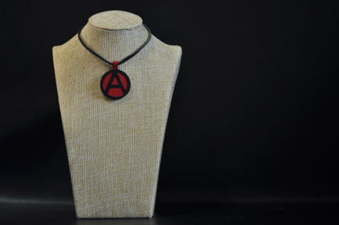 (A) Symbol Necklace Red