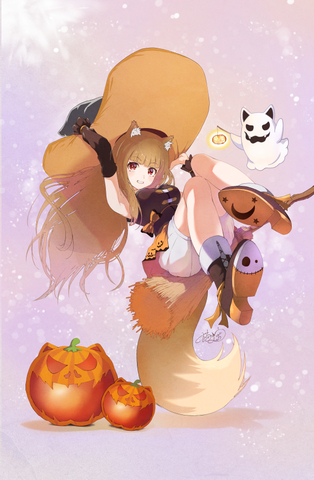 獣耳の女の子　ハロウィン