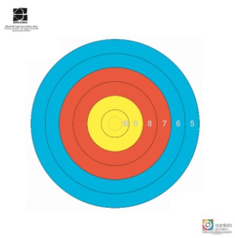【Sanlida】6リングマルチ的防水的 公認的 / Target Face Fita Waterproof 6ring 48cm