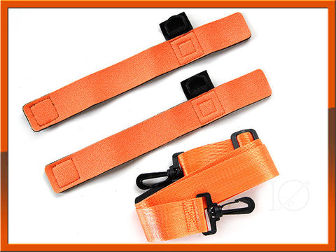 ロッドチューブ 玉網 ベルト Rod tube belt orange