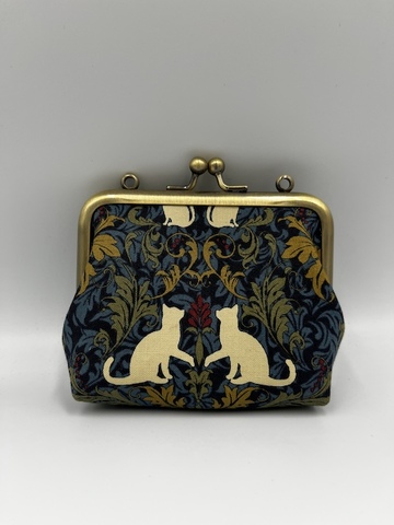 スクエアポーチmini　シルエットキャット