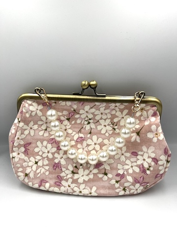 パール手さげ　桜　パステルピンク