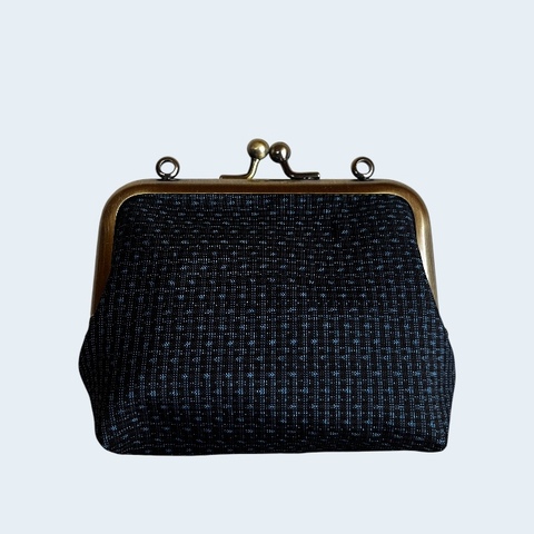 スクエアポーチmini　大島紬