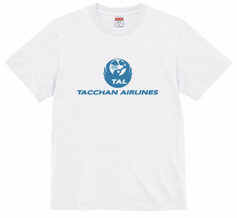 Tシャツ「TACCHAN AIRLINES」ホワイト