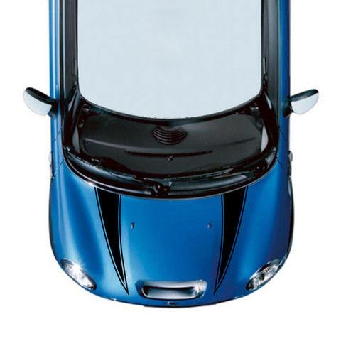 グラフィック デカール ステッカー 車体用 / ミニ クーパー RS 2013 2015 2018 / ストライプ フードステッカー