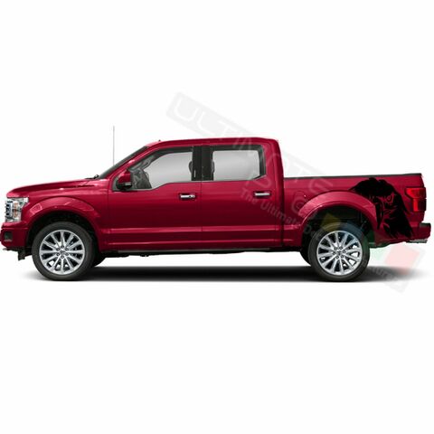 グラフィック デカール ステッカー 車体用 / フォード F150 スーパークルーキャブ 2019 / サイド イーグルグラフィック