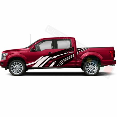 グラフィック デカール ステッカー 車体用 / フォード F150 スーパークルーキャブ 2019 2020 / テールゲート パターングラフィック