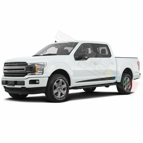 グラフィック デカール ステッカー 車体用 / フォード F150 スーパークルーキャブ / サイドドア ストライプステッカー