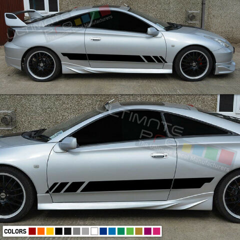 グラフィック デカール ステッカー 車体用 / トヨタ セリカ / サイドドア ストライプステッカー