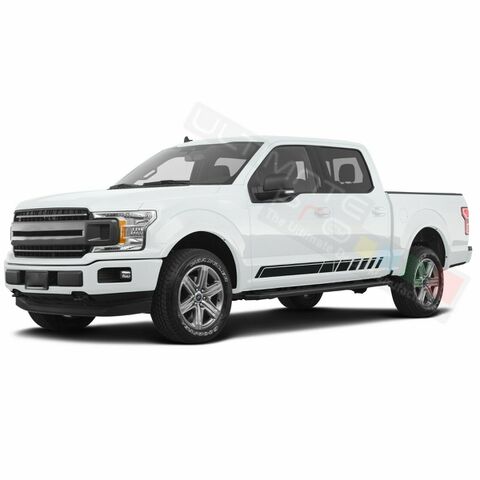 グラフィック デカール ステッカー 車体用 / フォード F-150  スーパーキャブ 2019 2020 / サイドドア ストライプステッカー / 2