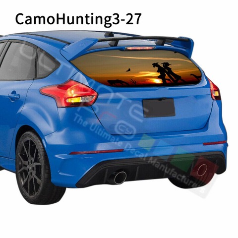 グラフィック デカール ステッカー 車体用 / フォード フォーカス / リアウィンドウ カモハンティングデザイン