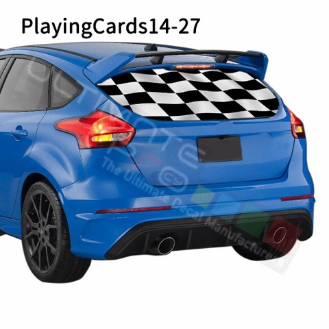 グラフィック デカール ステッカー 車体用 / フォード フォーカス 2018 2019 / リアウィンドウ トランプステッカー