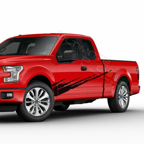 グラフィック デカール ステッカー 車体用 / フォード F-150  スーパーキャブ 2020 / サイドドア ブラシグラフィック
