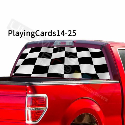 グラフィック デカール ステッカー 車体用 / フォード F150 2019 2020 / リアウィンドウ トランプデザイン