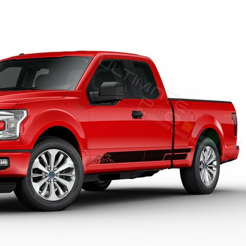 グラフィック デカール ステッカー 車体用 / フォード F-150  スーパーキャブ 2019 / サイドドア ストライプステッカー