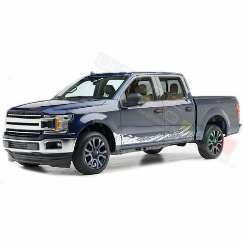 グラフィック デカール ステッカー 車体用 / フォード F150 スーパークルーキャブ 2018 / サイドドア スプラッシュステッカー