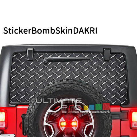 グラフィック デカール ステッカー 車体用 / ジープ ラングラー / 2ドア リアウインドウ ボムステッカー