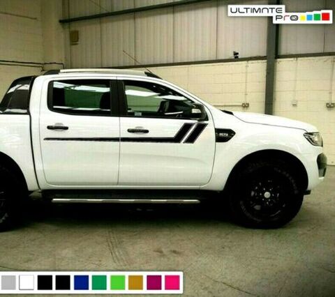 グラフィック デカール ステッカー 車体用 / フォード レンジャー T6 2015 2016 2017 2018 / サイドドア ストライプグラフィック