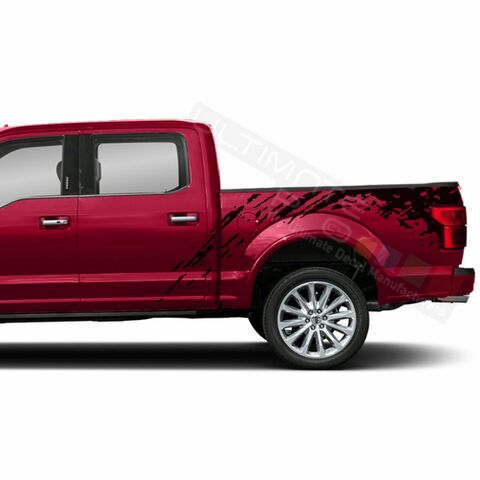 グラフィック デカール ステッカー 車体用 / フォード F150 スーパークルーキャブ 2018 2019 / サイド スプラッシュステッカー