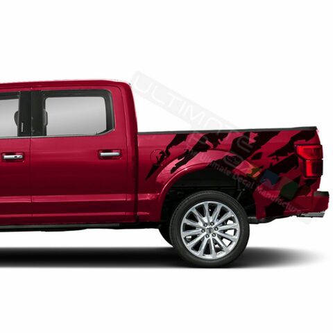 グラフィック デカール ステッカー 車体用 / フォード F150 スーパークルーキャブ / サイド ラムホーングラフィック