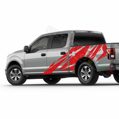 グラフィック デカール ステッカー 車体用 / フォード F150 スーパークルーキャブ 2018 / テールゲート パターングラフィック
