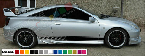 グラフィック デカール ステッカー 車体用 / トヨタ セリカ ZZT231 GT-S 2000 2004 2005 2006 / ストライプステッカー