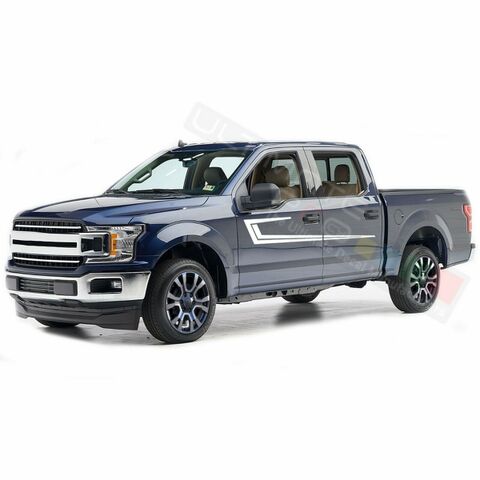グラフィック デカール ステッカー 車体用 / フォード F150 スーパークルーキャブ 2017 / サイドドア ストライプステッカー