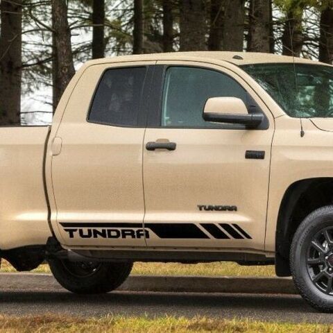 グラフィック デカール ステッカー 車体用 / トヨタ タンドラ ダブルキャブ2016 / グラフィックサイドストライプデカール モデル2