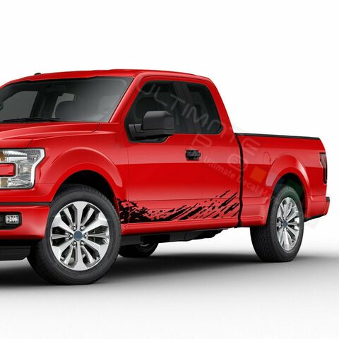 グラフィック デカール ステッカー 車体用 / フォード F-150  スーパーキャブ 2020 / サイドドア スプラッシュステッカー