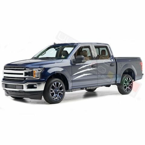 グラフィック デカール ステッカー 車体用 / フォード F150 スーパークルーキャブ 2019 / サイドドア スクラッチグラフィック