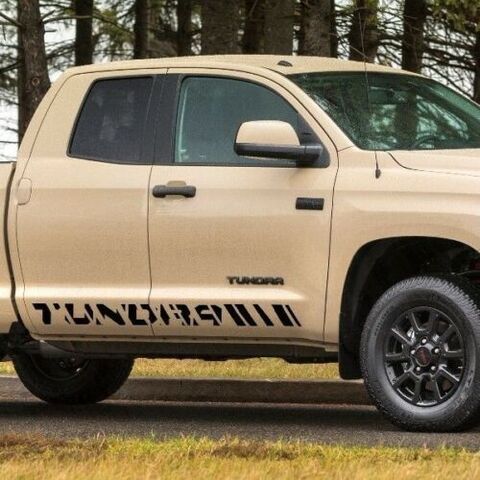 グラフィック デカール ステッカー 車体用 / トヨタ タンドラ 2016 / ダブルキャブ グラフィックサイドストライプデカール モデル1