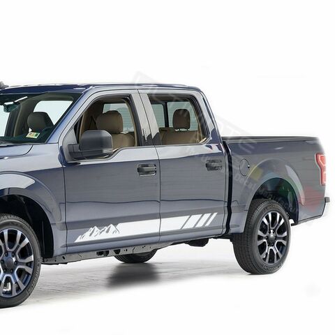 グラフィック デカール ステッカー 車体用 / フォード F-150  スーパークルー / サイドドア マウンテングラフィック / 1