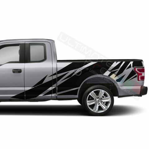グラフィック デカール ステッカー 車体用 / フォード F-150  スーパーキャブ 2016 2017 2018 / テールゲート パターングラフィック