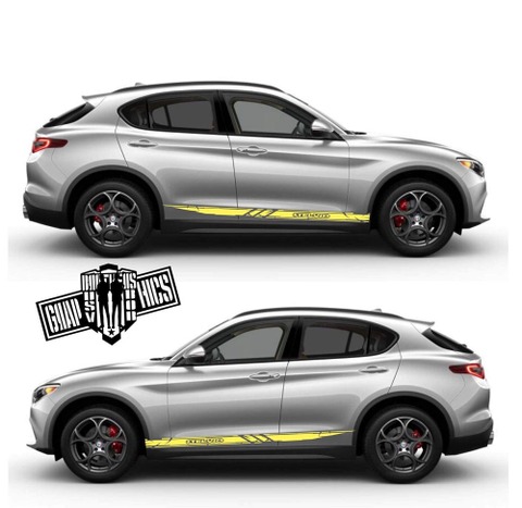 グラフィック デカール ステッカー 車体用 / アルファロメオ ステルヴィオ / ストライプ・ステッカー