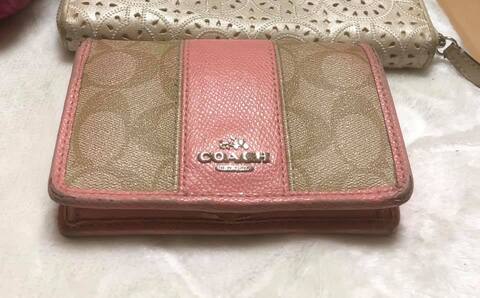 COACH 』シグネチャー L字ファスナー 二つ折り財布 I441【ベージュ