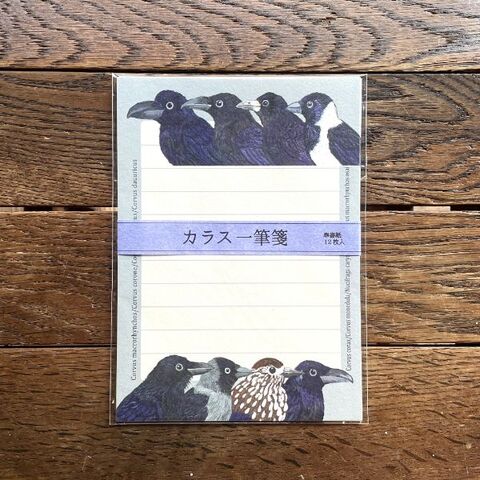 北村ハルコ ことり一筆箋(カラス)