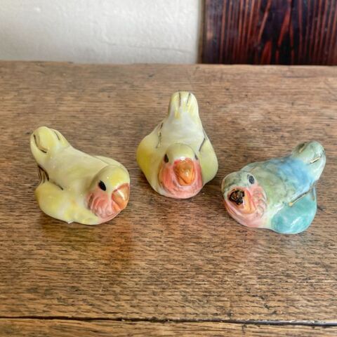 こまつか苗　ひな箸置き（コザクラインコ）