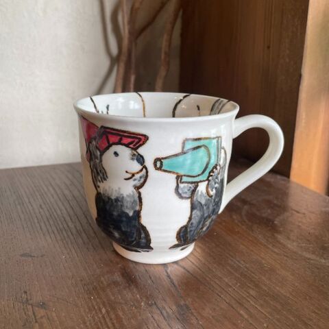 こまつか苗　ラッコマグカップ（緑コーン）