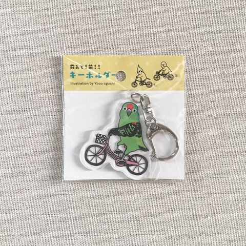 オグチヨーコ アクリルキーホルダー（アカボウシインコ）