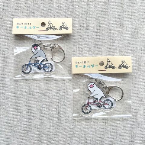 オグチヨーコ アクリルキーホルダー（文鳥）