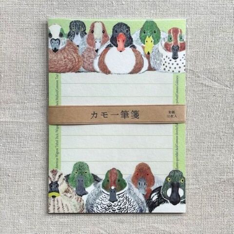 北村ハルコ ことり一筆箋(カモ)