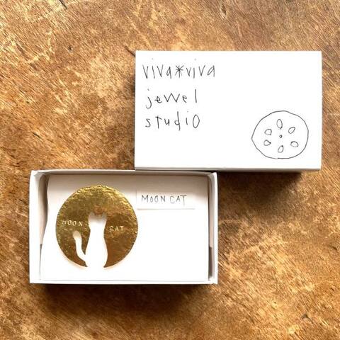 viva*viva jewelstudio MOON CATブローチ