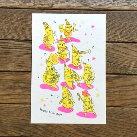 オグチヨーコ ポストカード「Happy Birds Day!（大阪）」