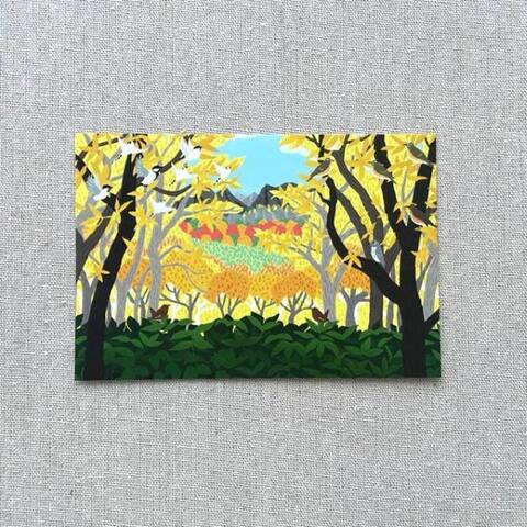 北村ハルコ ポストカード「戸隠」