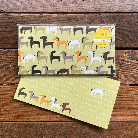 かよくらふと　「うまあたま」一筆箋