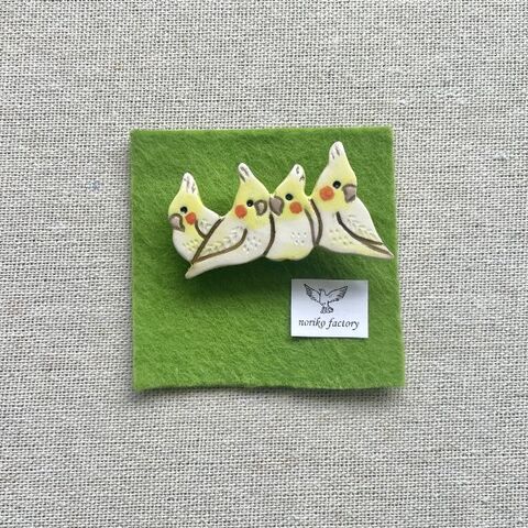 norikofactory オカメブローチ
