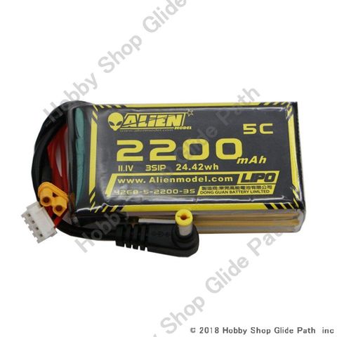 ゴーグル用 ALIEN 11.1V-2200mAh 5C 3S Li-Poバッテリー